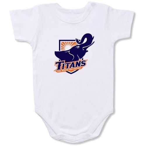 Cal State Fullerton Titans Baby Bodysuit Creeper #02